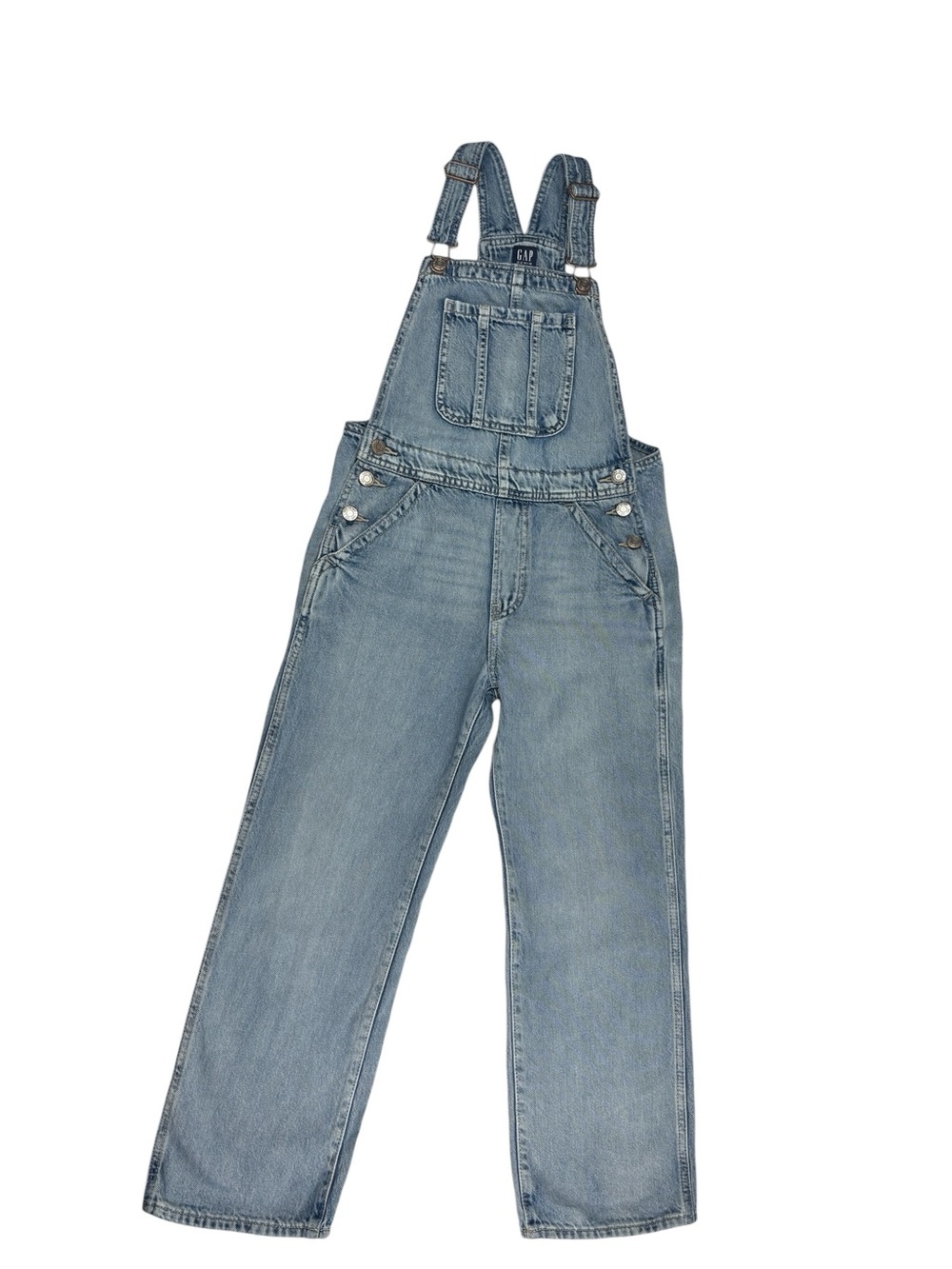 GAP Girls Light Wash Denim Jean Overalls Size 10